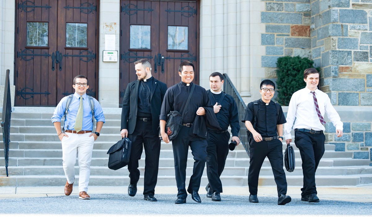 Seminarians studying at CUA